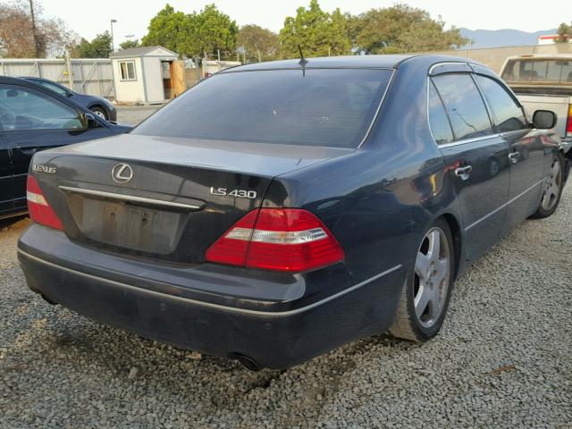 JTHBN36FX55015721 - 2005 LEXUS LS 430 BLACK photo 4