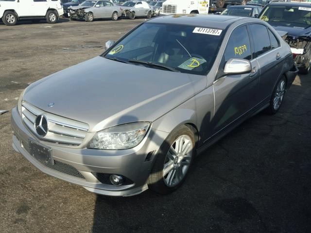 WDDGF54X68F110387 - 2008 MERCEDES-BENZ C 300 GRAY photo 2