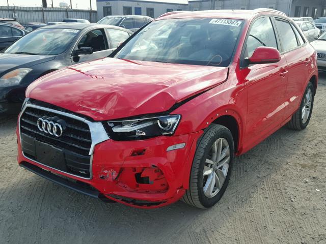 WA1BCCFS9HR012353 - 2017 AUDI Q3 RED photo 2