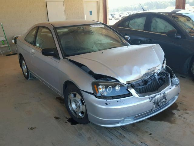 1HGEM22642L020763 - 2002 HONDA CIVIC LX SILVER photo 1