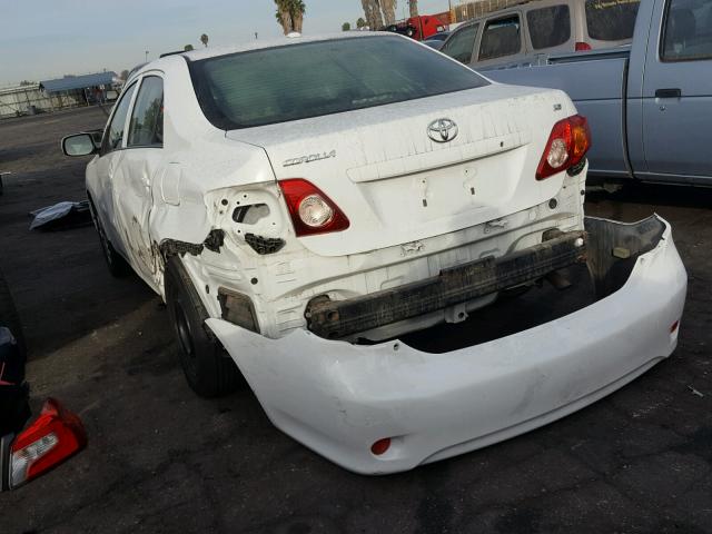 JTDBU4EE2A9115978 - 2010 TOYOTA COROLLA BA WHITE photo 3