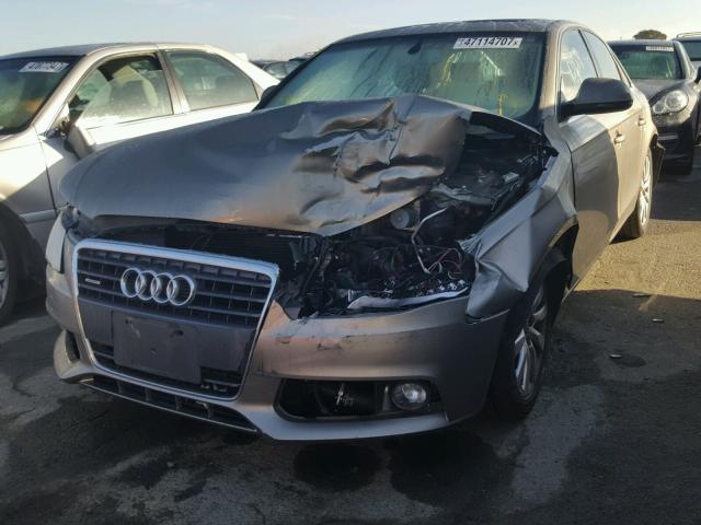 WAUSF78K59N018805 - 2009 AUDI A4 PREMIUM GRAY photo 2