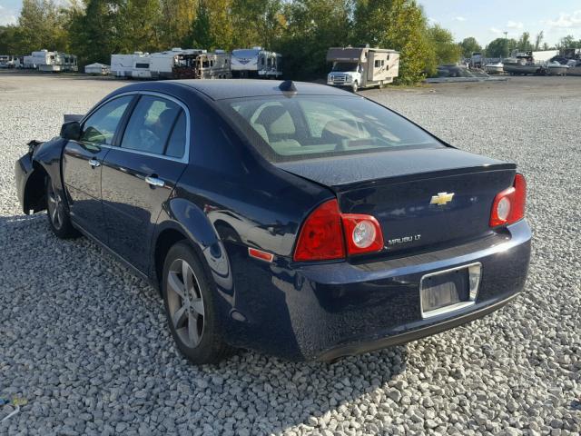1G1ZC5E00CF284745 - 2012 CHEVROLET MALIBU 1LT BLUE photo 3