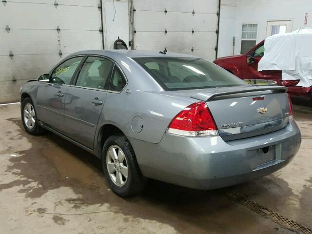 2G1WT58K379107556 - 2007 CHEVROLET IMPALA LT GRAY photo 3