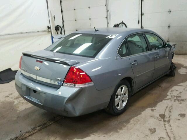 2G1WT58K379107556 - 2007 CHEVROLET IMPALA LT GRAY photo 4