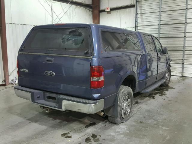 1FTPW14VX6FB22346 - 2006 FORD F150 SUPER BLUE photo 4