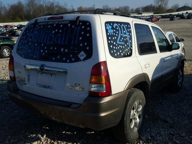 4F2CU08101KM02265 - 2001 MAZDA TRIBUTE LX WHITE photo 4