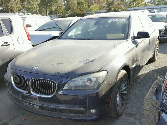 WBAKB8C55BCY66011 - 2011 BMW 750LI BLUE photo 2