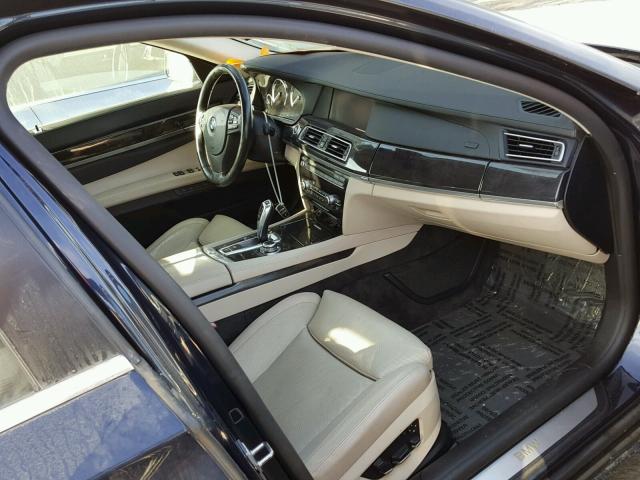 WBAKB8C55BCY66011 - 2011 BMW 750LI BLUE photo 5