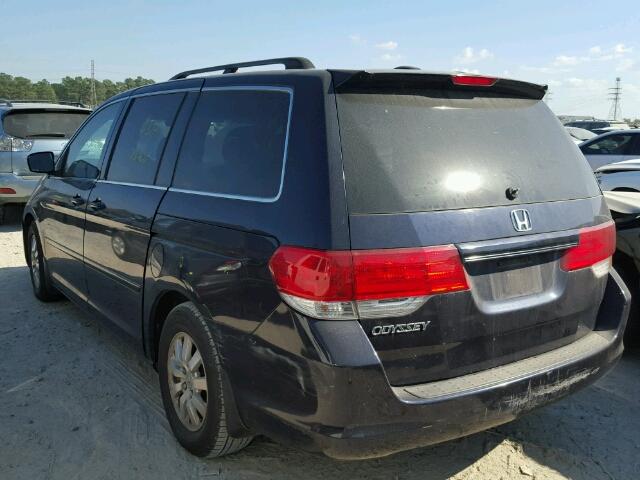 5FNRL38678B031865 - 2008 HONDA ODYSSEY EX PURPLE photo 3