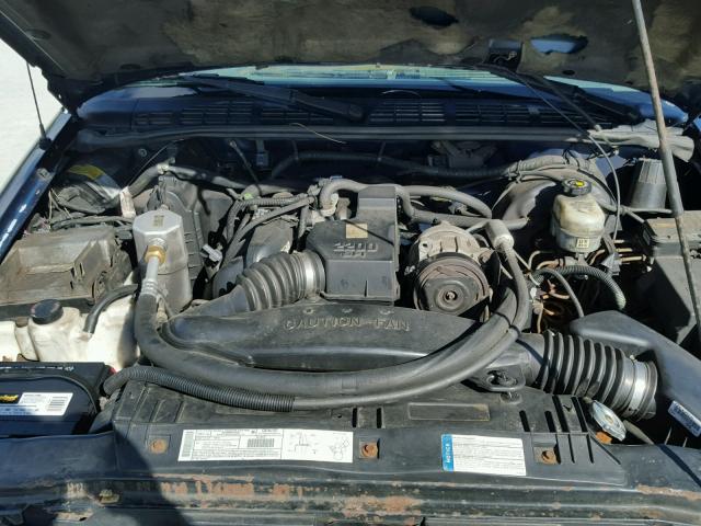 1GCCS14571K165102 - 2001 CHEVROLET S TRUCK S1 BLUE photo 7