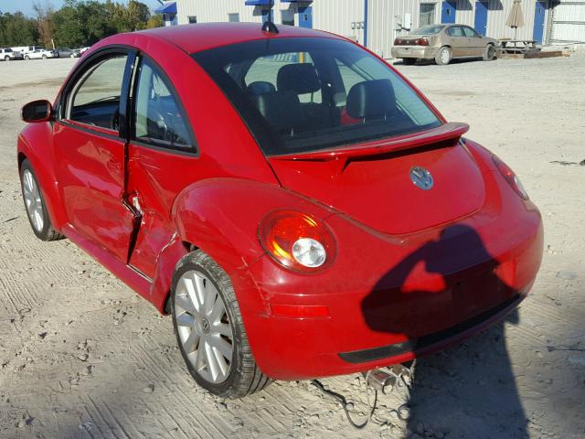 3VWRW31C88M526186 - 2008 VOLKSWAGEN NEW BEETLE RED photo 3