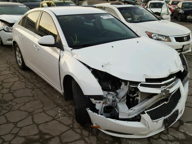 1G1PC5SB7E7446073 - 2014 CHEVROLET CRUZE LT WHITE photo 1