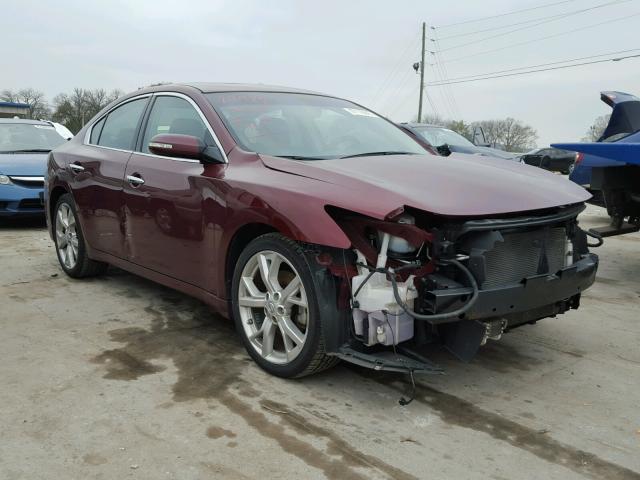 1N4AA5AP4CC830239 - 2012 NISSAN MAXIMA S MAROON photo 1