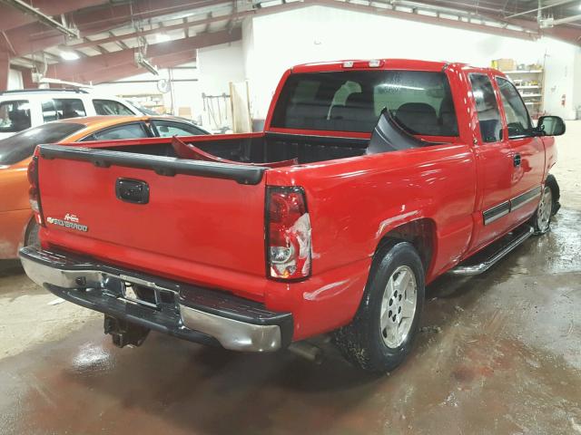 2GCEC19Z271120305 - 2007 CHEVROLET SILVERADO RED photo 4