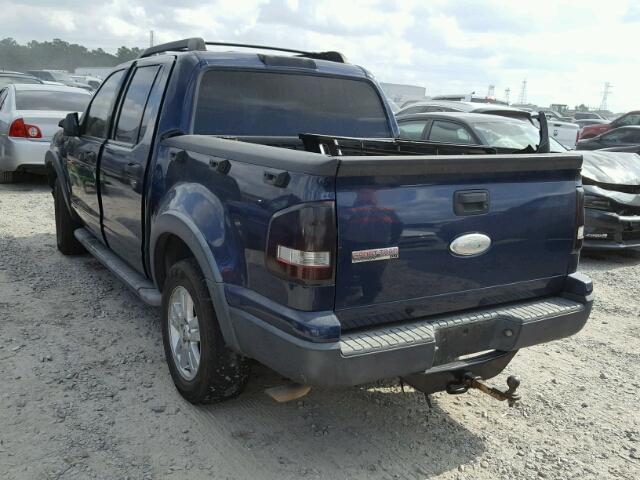 1FMEU31K57UA31304 - 2007 FORD EXPLORER S BLUE photo 3