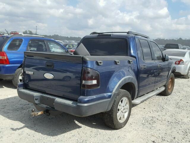 1FMEU31K57UA31304 - 2007 FORD EXPLORER S BLUE photo 4