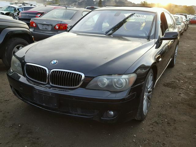 WBAHN83547DT73617 - 2007 BMW 750 BLACK photo 2