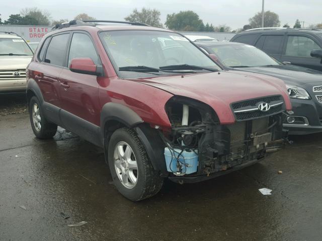 KM8JN72D15U200945 - 2005 HYUNDAI TUCSON GLS RED photo 1