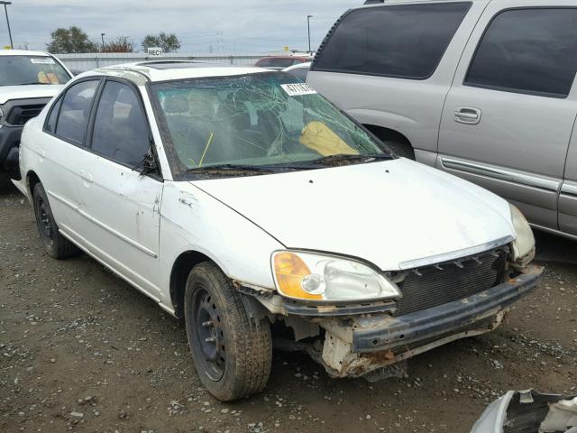 1HGES257X3L026210 - 2003 HONDA CIVIC EX WHITE photo 1