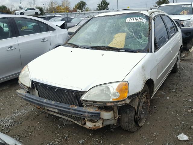 1HGES257X3L026210 - 2003 HONDA CIVIC EX WHITE photo 2