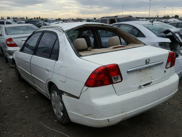 1HGES257X3L026210 - 2003 HONDA CIVIC EX WHITE photo 3