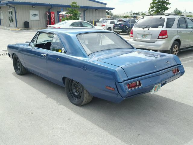 LL23C0R304822 - 1970 DODGE DART BLUE photo 3