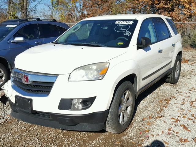 5GZEV13D39J206690 - 2009 SATURN OUTLOOK XE WHITE photo 2