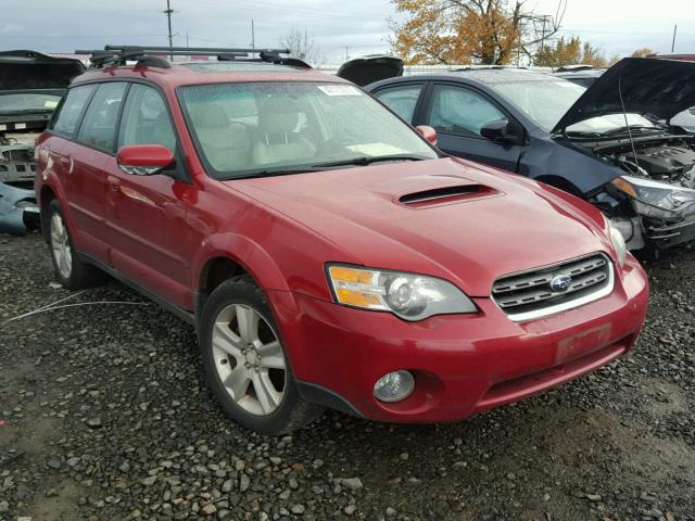 4S4BP67C354354128 - 2005 SUBARU LEGACY OUT RED photo 1