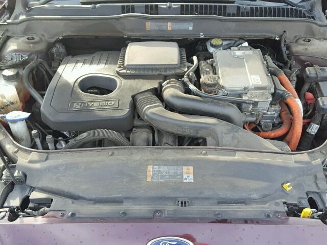 3FA6P0LU0DR257546 - 2013 FORD FUSION SE PURPLE photo 7