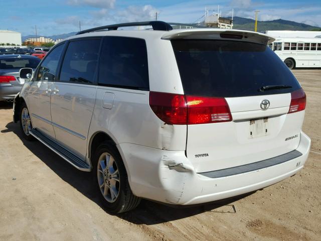 5TDZA22C25S315362 - 2005 TOYOTA SIENNA XLE WHITE photo 3