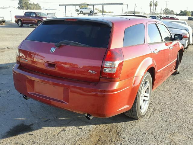 2D4GV57266H261337 - 2006 DODGE MAGNUM R/T RED photo 4