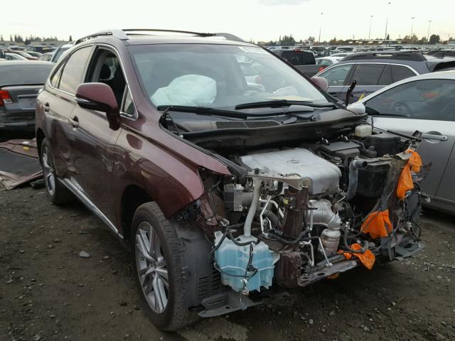 2T2ZK1BA0FC183956 - 2015 LEXUS RX 350 MAROON photo 1