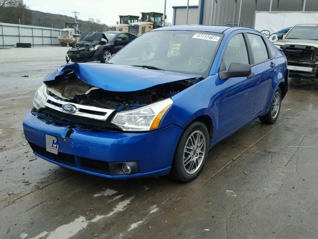 1FAHP3FN7BW141866 - 2011 FORD FOCUS SE BLUE photo 2