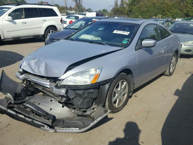 1HGCM82624A000911 - 2004 HONDA ACCORD EX SILVER photo 2