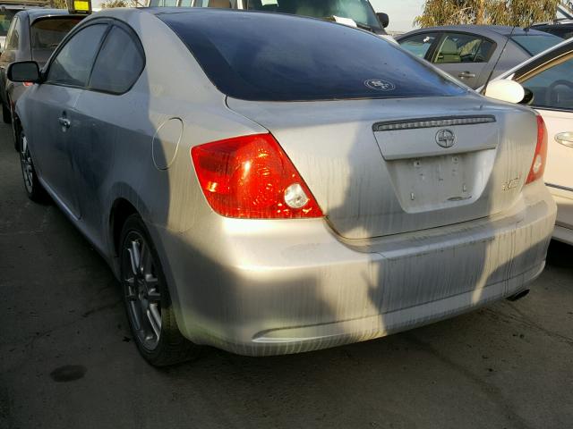 JTKDE177070160751 - 2007 TOYOTA SCION TC SILVER photo 3