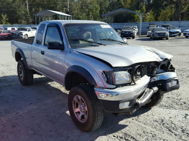 5TEWN72NX4Z329128 - 2004 TOYOTA TACOMA XTR SILVER photo 1