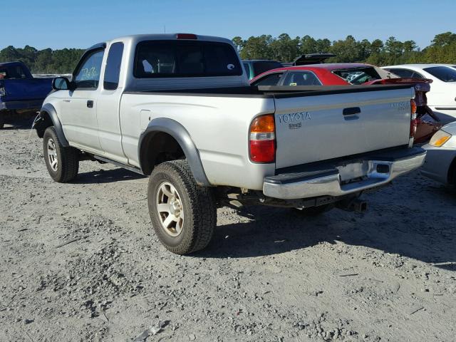 5TEWN72NX4Z329128 - 2004 TOYOTA TACOMA XTR SILVER photo 3