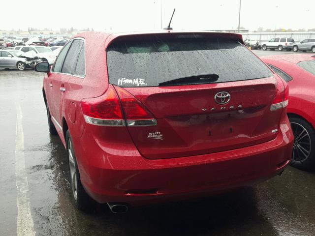 4T3BK3BB3BU060890 - 2011 TOYOTA VENZA BASE RED photo 3