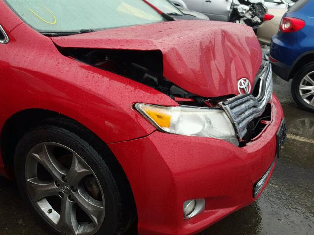 4T3BK3BB3BU060890 - 2011 TOYOTA VENZA BASE RED photo 9