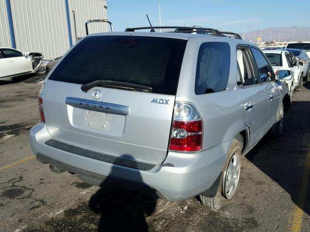 2HNYD18244H562546 - 2004 ACURA MDX SILVER photo 4