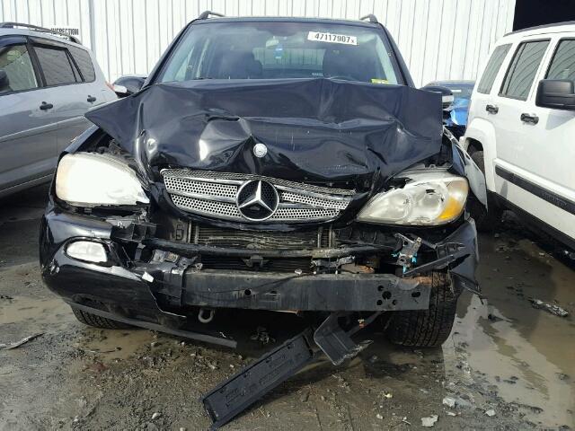 4JGAB75E15A541261 - 2005 MERCEDES-BENZ ML 500 BLACK photo 9