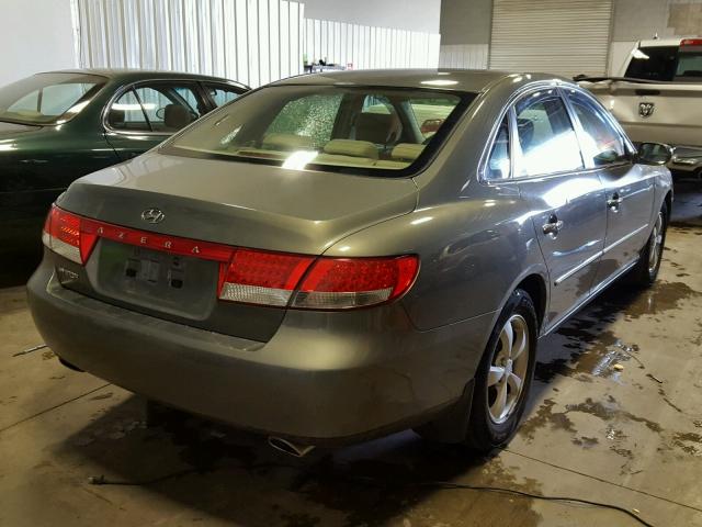 KMHFC46F97A183399 - 2007 HYUNDAI AZERA SE GRAY photo 4