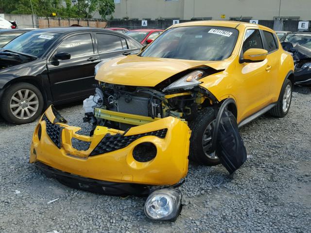 JN8AF5MRXGT603530 - 2016 NISSAN JUKE S YELLOW photo 2