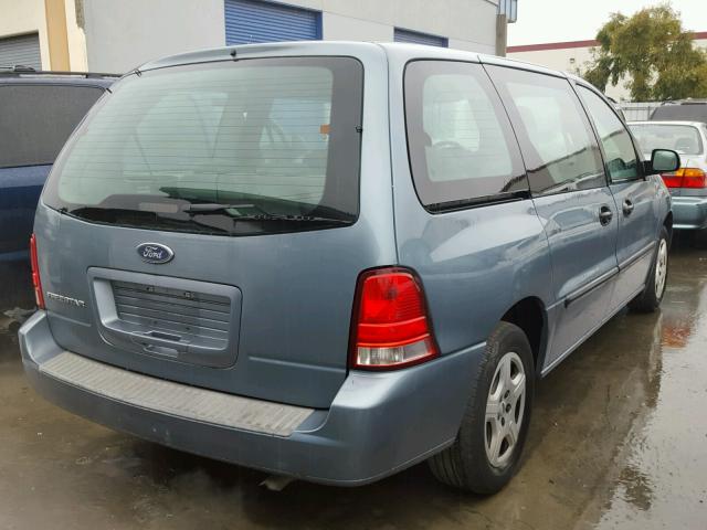 2FMZA50684BA47525 - 2004 FORD FREESTAR S BLUE photo 4