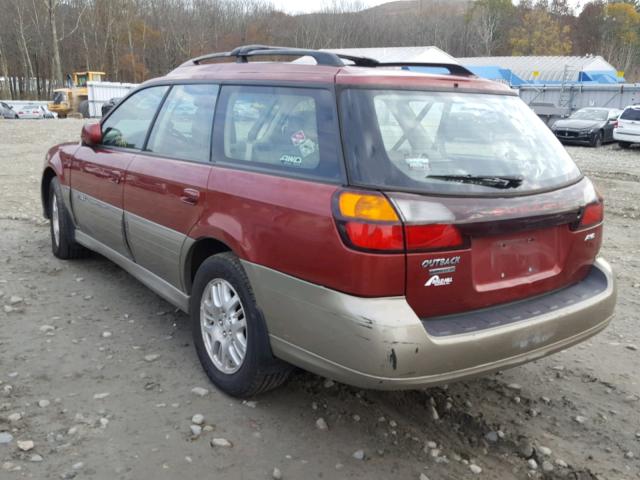 4S3BH686846638156 - 2004 SUBARU LEGACY OUT BURGUNDY photo 3