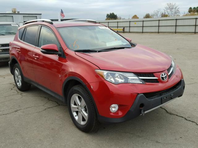 2T3WFREV4DW057823 - 2013 TOYOTA RAV4 XLE RED photo 1