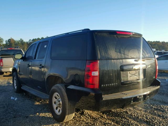1GNSC5E07CR171809 - 2012 CHEVROLET SUBURBAN C BLACK photo 3