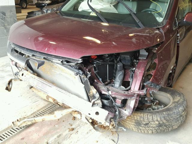 5J6RM4H71EL085886 - 2014 HONDA CR-V EXL MAROON photo 9