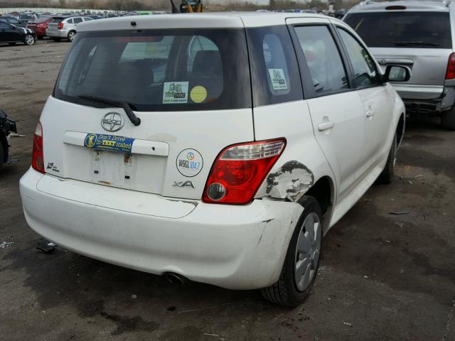 JTKKT624560135527 - 2006 TOYOTA SCION XA WHITE photo 4